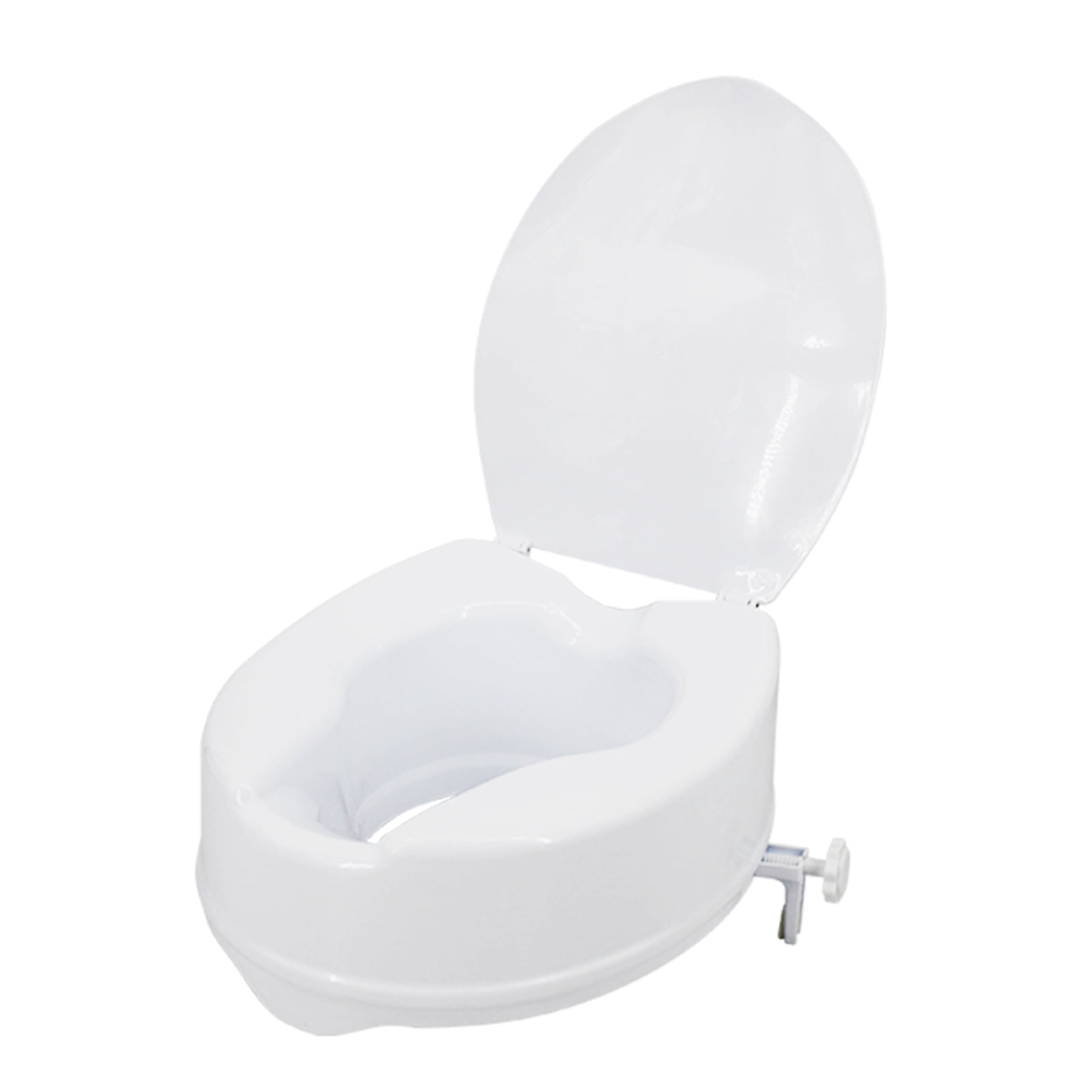 Raised Toilet Seat with Lid 300 Lbs Heavy Duty Elevated Toilet Seat