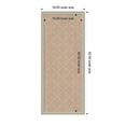 thumbnail image 5 of Kate and Laurel Framed Fabric Pinboard 18 x 42, Beige Lattice Pattern Printed Linen Classic Bulletin Board for Use as a Vision Board or Wall Organization, Florence Silver Frame, 5 of 7