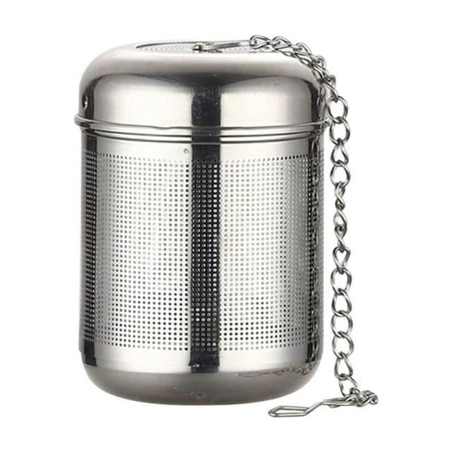 Filtre Passoire à Thé Isolé en Acier Inoxydable / Infuseur à Thé à Maille Fine pour Théières et Tasses / Couvercle de Tasse Thermique à Double Usage / Résistant à la Rouille / Nettoyage Facile / Maison Bureau Maison de Thé / 1 Pce