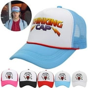 Stranger Things Season 4 Dustin Thinking Adjustable Cosplay Cap Hellfire Club Hat Headgear Gift