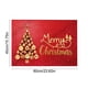 thumbnail image 3 of Felpudo Navideño Rojo de Terciopelo Cristal Absorbente | Alfombrilla Antideslizante | Felpudo con Estampado de Feliz Navidad | Decoración Navideña | 40 X 60 Cm, 3 of 6