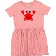 thumbnail image 3 of Inktastic Cute Red Crab Girls Toddler Dress, 3 of 5