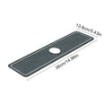 thumbnail image 4 of Diatomaceous Earth Absorbent Faucet Mat for Kitchen Sink and Bathroom Countertop, Non-Slip Spatter-Proof Draining Pad, 13.8x38cm, Easy Clean Black or Gray, 4 of 7