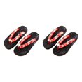 thumbnail image 2 of ZheElen Japanese Clogs Slippers Geta Sandals Flip Flops for Men Women 36 Red Round Size 40 2Set, 2 of 6