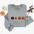 thumbnail image 4 of Ovbmpzd Graphic Womens Sweatshirts Funny Gray Crewneck No Hood Pumpkin Comfy Sweatshirts Women's Tops, 4 of 4