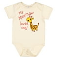 thumbnail image 3 of Inktastic My Meemaw Loves Me Cute Giraffe Boys or Girls Baby Bodysuit, 3 of 5