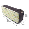 thumbnail image 3 of Picia Dachshund Dog Puppy Pattern Large Capacity PU Leather Pencil Case Organizer Pen Marker Holder Double Zipper Storage Bag Big Pencil Pouch for College Office, 3 of 6