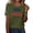 Army Green, variant on Women Independence Day T-shirt the 250th Anniversary Shirt for Women of The United States Casual Crew Neck Top Suitable for Celebrating American Anniversaries.