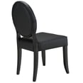thumbnail image 3 of Modway 19.5" Rubberwood and Faux Leather Dining Side Chair, Black, 3 of 5