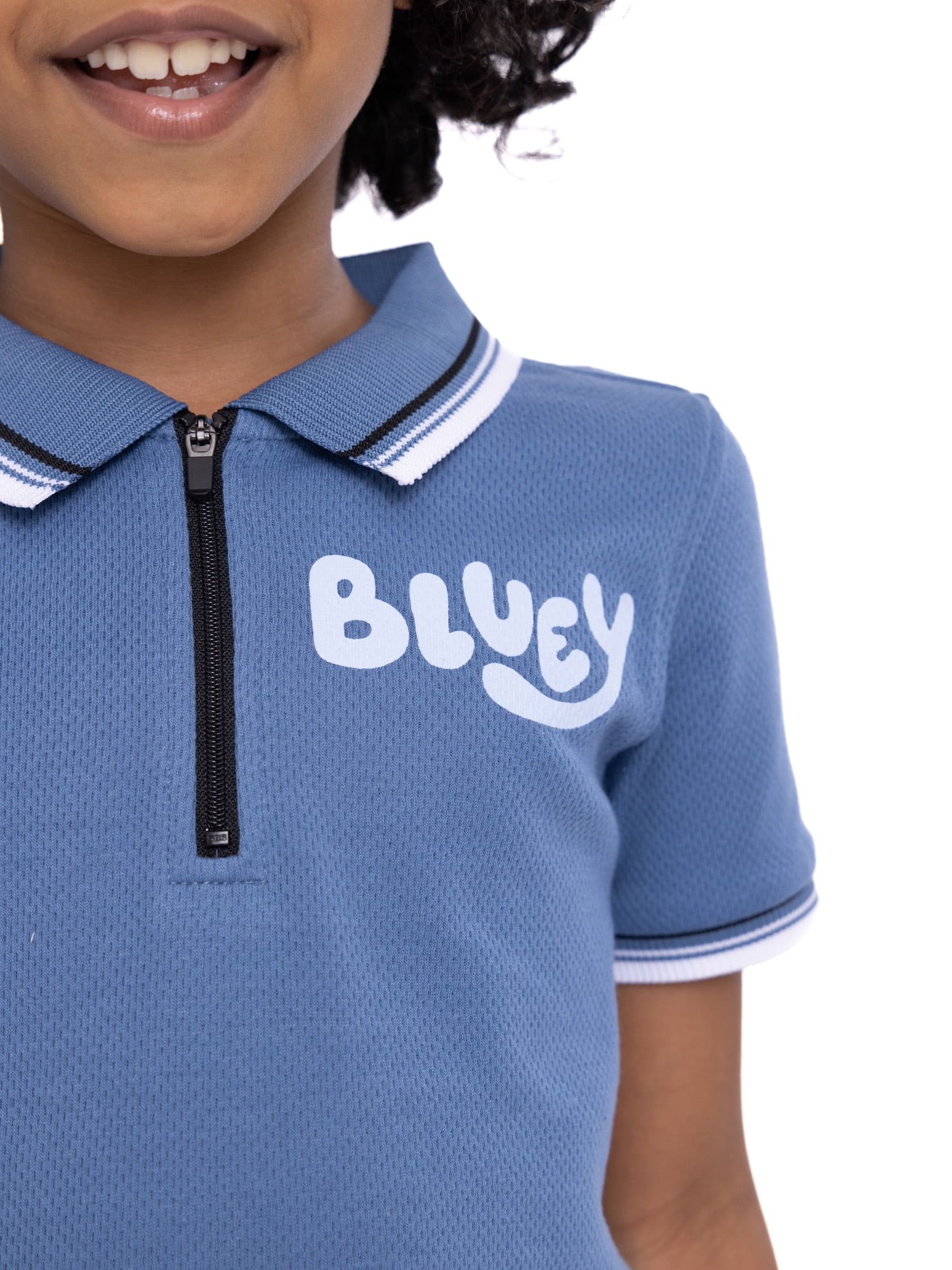 Bluey Toddler Boys Short Sleeve Polo Top and Shorts Set, 2-Piece, Sizes 2T-4T