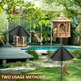 thumbnail image 2 of 18 inch Wrap Around Squirrel Baffle Proof Baffles Durable Plastic Bird Feeder Guard with Hook black hook style, 2 of 9