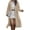 Apricot Color, variant on Women'S Winter Casual Single Button Hooded Long Coat Wool Blend Trench Style Outerwear Jacket Brown L