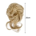 thumbnail image 2 of Hair Wig High-Resilience Elastic Band Easy Care Anti-slip Breathable Dress Up Natural Look Heat-friendly Chignon Wig for Party, 2 of 3