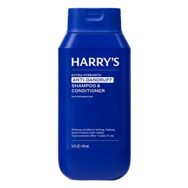 Harry's Men's Extra-Strength Anti-Dandruff 2 in 1 Shampoo and Conditioner, 14 fl oz