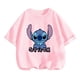 thumbnail image 3 of Camisón infantil de Stitch con diseño de anime kawaii, camisetas casuales de verano a la moda con múltiples dibujos animados, camisetas con cuello redondo y manga corta estampadas, 3 of 5