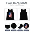 thumbnail image 3 of XCHQRTI Women's Plus 4th of July Tank Tops Graphic American Flag Sleeveless Shirts, 3 of 7