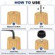 thumbnail image 5 of Uxcell 8 Pcs M6 Hilo Ajustable Niveladores de Muebles, 0.94 x 0.77" Pies Niveladores con Tuerca de Acoplamiento Antideslizante, 5 of 6