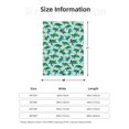 thumbnail image 5 of Sigee Green Sea Turtle for Flannel Blanket - Ultra-Soft, Warm and Cozy, Perfect for Couch, Bed, or Travel-40"x30", 5 of 6