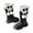 BK3, variant on Krdevn Kids Winter Knee‑High Boots Fleece Cuff Trim Side Zipper Smooth PU Leather Warm Thick Sole Tall Boots for Girls,BK1
