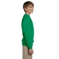 thumbnail image 2 of Hanes ComfortBlend EcoSmart Boy`s Crewneck Sweatshirt, S, Kelly Green, 2 of 3