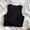 Black, variant on Women's Crewneck Tank Tops Loose Fit Sleeveless Undershirt Summer Comfort Casual Tops White Size M