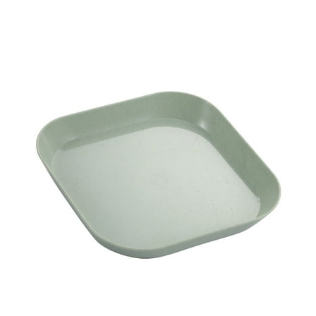 Dinner Plate, Ceramic Dinner Plate Salad Plate, Pretty Multipurpose Scenario Dishes for Cupcakes Fruits Snacks Spaghetti Dumplings Dip Serving Platter (Light square dish cyan)