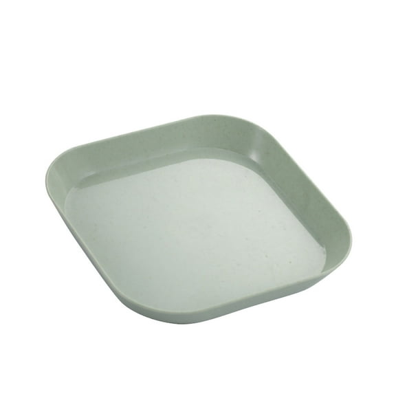 Dinner Plate, Ceramic Dinner Plate Salad Plate, Pretty Multipurpose Scenario Dishes for Cupcakes Fruits Snacks Spaghetti Dumplings Dip Serving Platter (Light square dish cyan)