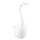 thumbnail image 1 of Escobilla y soporte para inodoro, base de cerámica con mango largo de cisne para accesorios de limpieza de inodoros de baño..., 1 of 5
