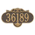 thumbnail image 1 of Whitehall Products 2017OG Grande Wall One Line Rochelle Address Plaque, Bronze & Gold, 1 of 1