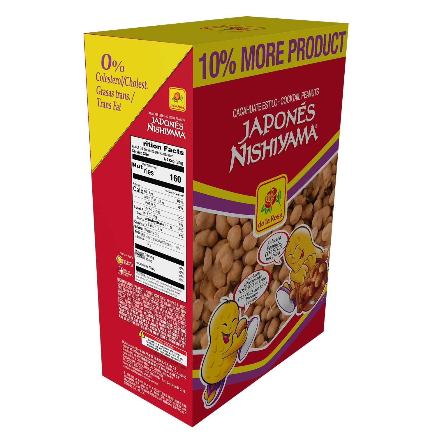 De la Rosa Japanese Nishiyama Cocktail Peanuts (2400 grams 12 pckts)