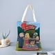 thumbnail image 2 of American Dad Bolso de tela con estampado de lienzo para mujer, bolsa de compras reutilizable y estética, con cremallera interior, regalo para mujer,40*45cm., 2 of 6