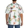 thumbnail image 3 of Gukieu Pretty Floral With Leaves Print Men's Short-sleeved Shirts, Button-down Pocket Shirts, T-shirts, Beach Vacation Travel Summer Clothing-Medium, 3 of 5