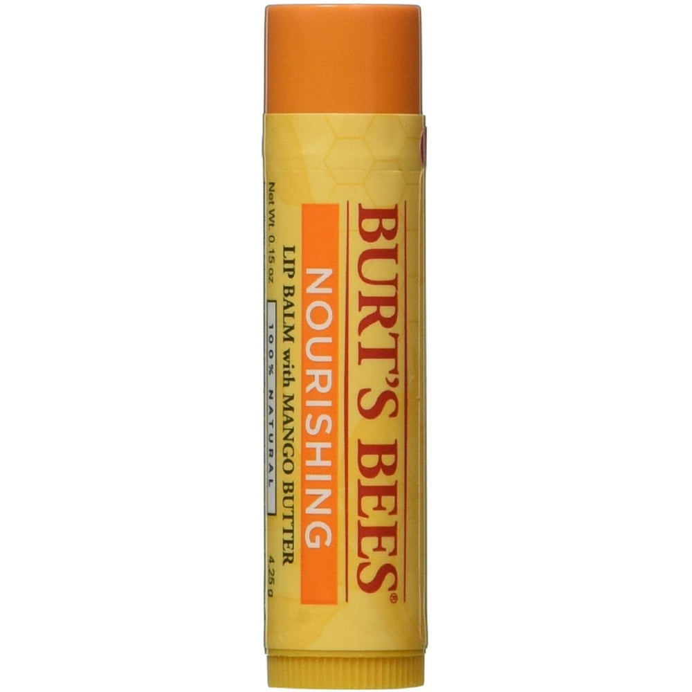 Burt's Bees Nourishing Lip Balm, Mango Butter 0.15 oz (Pack of 6