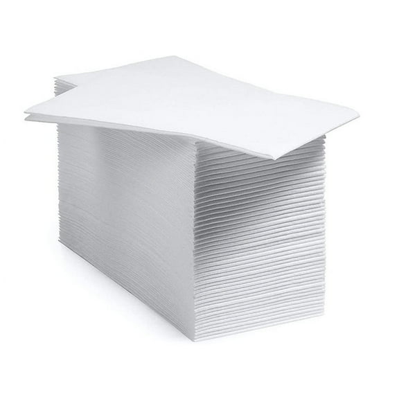 EXHUMKY 100Pcs White Paper Luncheon Napkins for Weddings and Cocktail Parties