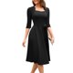 thumbnail image 3 of Vestido de Verano con Cuello en V, Elegante Plisado Casual, Vestido sin Mangas para Mujeres, 3 of 8