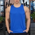 thumbnail image 7 of Fengqque Men's Workout Tank Tops Swim Shirts Quick Dry Running Athletic Sleeveless UV Protection Muscle Tees Blue XL(XL), 7 of 7