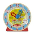 thumbnail image 4 of Melissa and Doug Turn and Tell Wooden Clock Educational Toy, 4 of 10