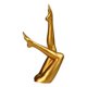 thumbnail image 5 of Escultura de piernas femeninas, centro de mesa, adorno de escritorio, figura decorativa para oficina Oro, 5 of 9