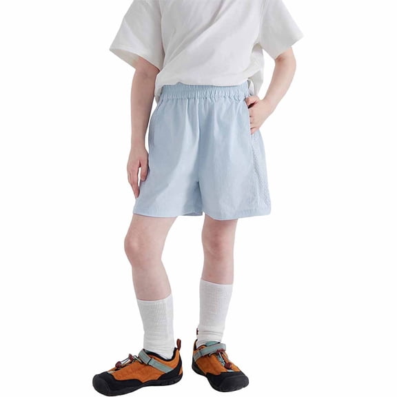 Kids Breathable Mesh Side Sports Shorts, Elastic Waist Lightweight Summer Outdoor Casual Shorts for Boys Girls 6 Months‑14 Years