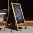 thumbnail image 2 of Flash Furniture Canterbury A-Frame Wood Magnetic Chalkboard Set in Brown, 2 of 7