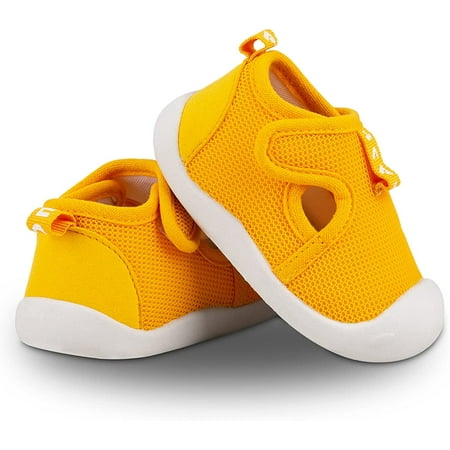 

Toddler First Walking Safer Non-Slip Lightweight Wide Tennis Shoes Baby Slip on Breathable Sock Sneakers Infant Mesh Knitted Elastic Soft Sole Indoor Shoes 1-4 Years Boy Girls Outdoor Walkers Shoes