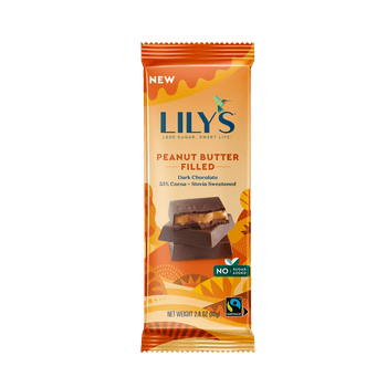 Lily's Peanut Butter Filled Dark Chocolate Bar, 2.8 oz