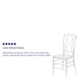 thumbnail image 5 of Flash Furniture 2 Pack Flash Elegance Crystal Ice Stacking Chair with Designer Back - Event Chair - UV Resistant, 5 of 14