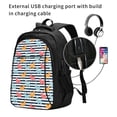 thumbnail image 2 of Vsdgher Colorful Llama Print Travel Laptop Backpack, Laptops Backpack with USB Charging Port, Water Resistant Computer Bag Gift for Men & Women, 2 of 7