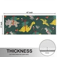 thumbnail image 5 of Kitchen Rugs Sets Of 2,Green Dinosaurs ChristmasTrees Socks Pattern Anti Fatigue Kitchen Mat Rugs Non Slip Washable,Decorative Kitchen Floor Mats for Kitchen,Sink,Laundry,17"X47", 5 of 5