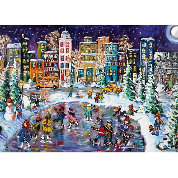 Rompecabezas Ravensburger Canada City Lights 1000 piezas