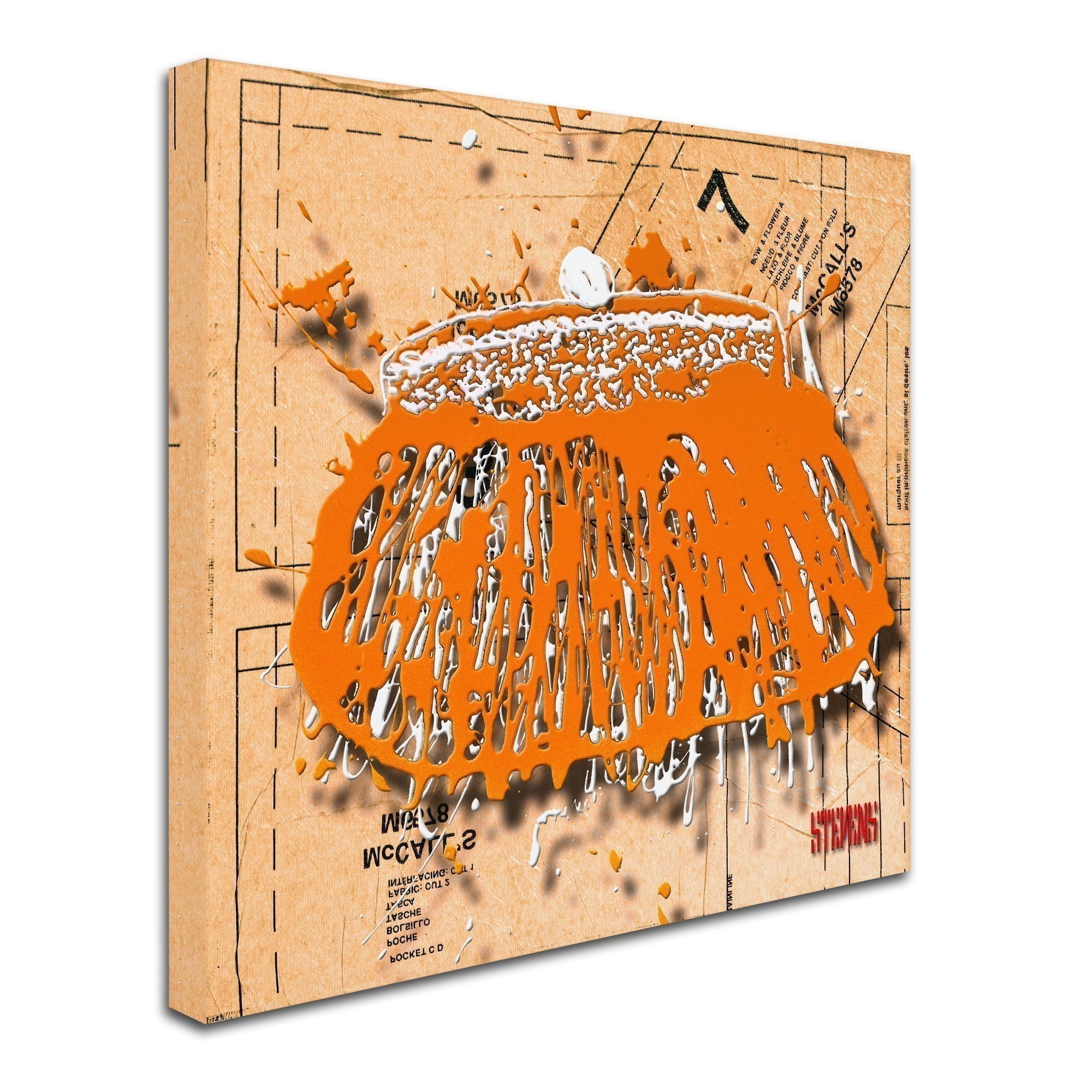 Trademark Fine Art "Snap Purse Orange" Canvas Art by Roderick Stevens