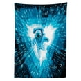 thumbnail image 3 of Ambesonne Astronaut Tablecloth Rectangular Table Cover, Space Man Diving, 60"x84", Blue, 3 of 4