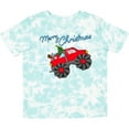 thumbnail image 3 of Inktastic Merry Christmas Santa Drives a Monster Truck Boys or Girls Toddler T-Shirt, 3 of 5
