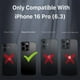 thumbnail image 3 of Funda Case MYBAT Maverick Mag clip para iPhone 16 PRO - Verde con mica, 3 of 10